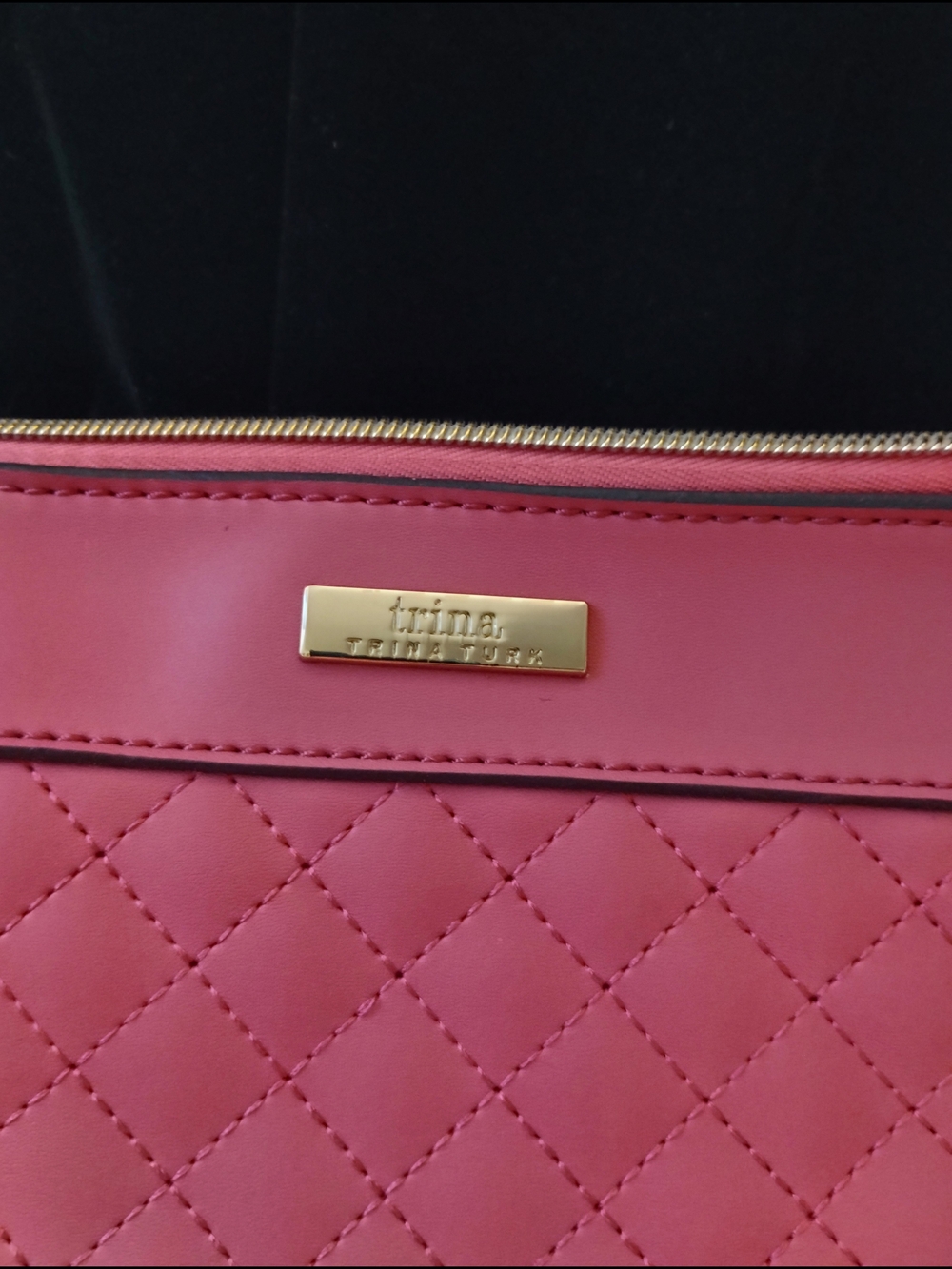 Women's Pink and Coral Bag By Trina Turk Bag 9" X 11 "